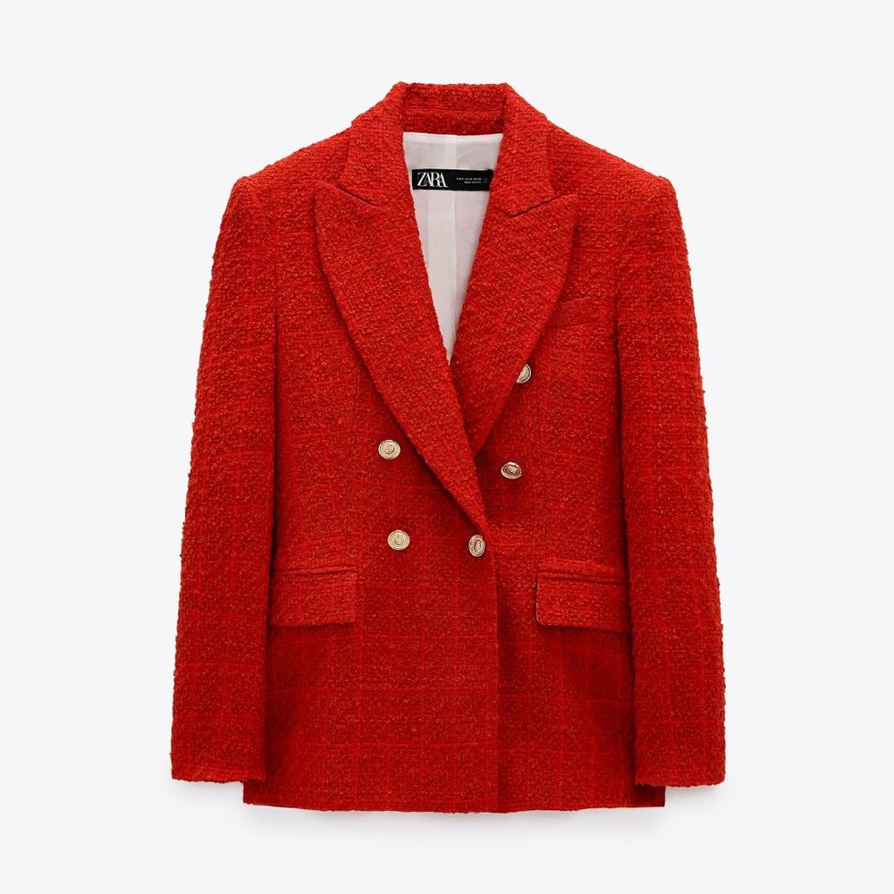 Zara Tweed Blazer - Picture 10 of 16
